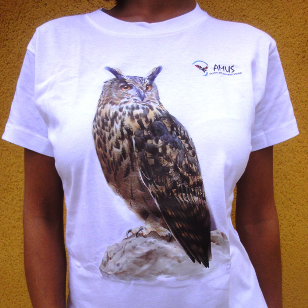 camiseta naturarte buho real