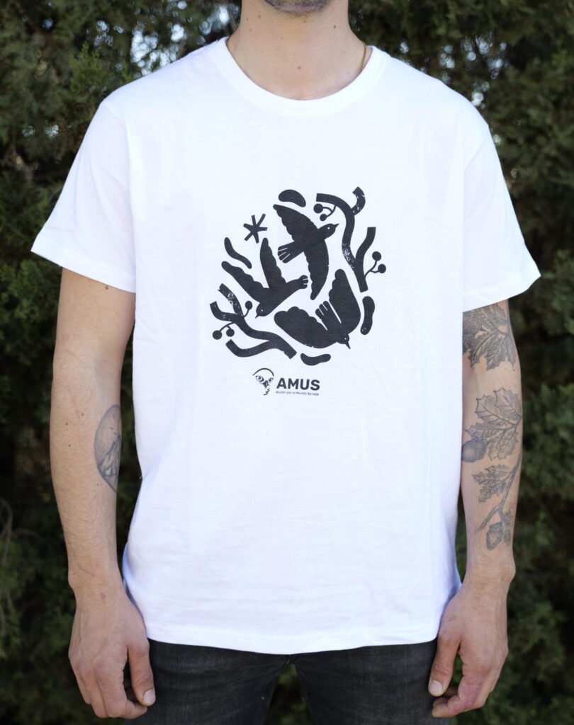 Camiseta Blanca Dibujo AMUS