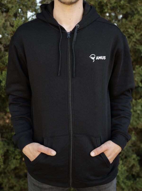 _OSO8210 Sudadera con cremallera y capucha Negro