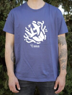 Camiseta Violeta Dibujo AMUS