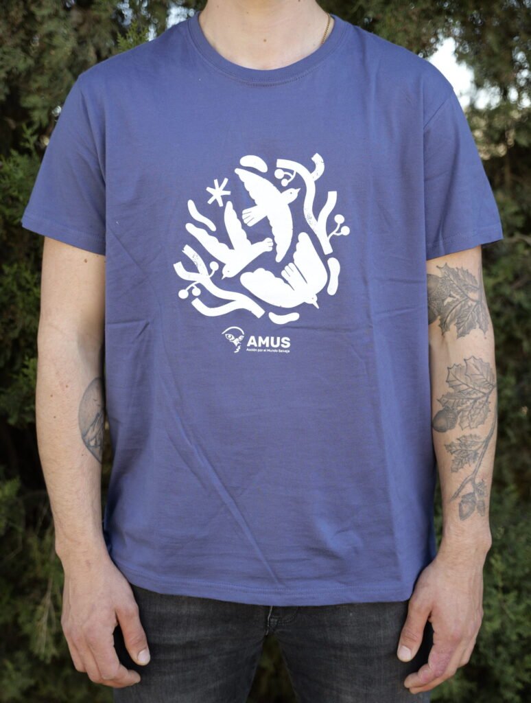 Camiseta Violeta Dibujo AMUS