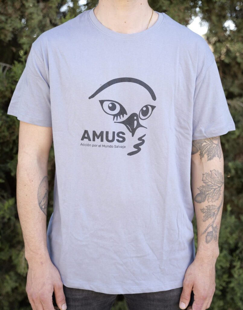 Camiseta Blue/Gris Logo AMUS