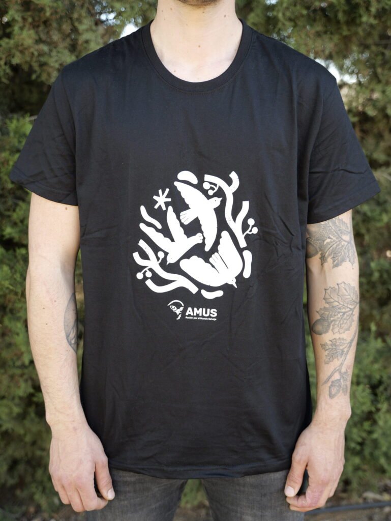 Camiseta Dibujo AMUS Negro